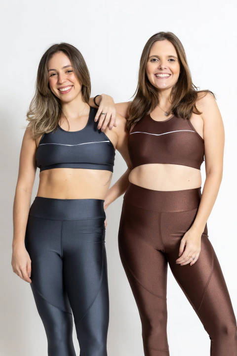 CALÇA LEGGING MARROM SPORTS - comprar online