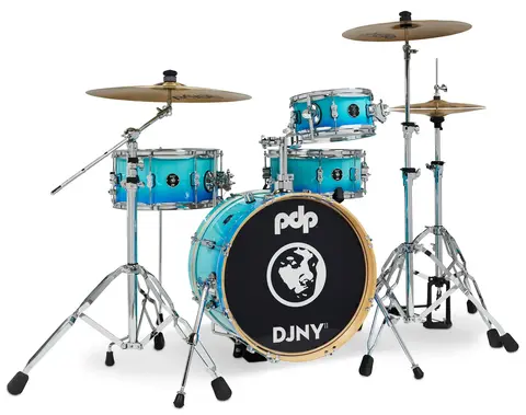 New Yorker Daru Jones Shell Pack Bateria 4 cpos 10" 14" 18" 13" x 7" - Blue Fade