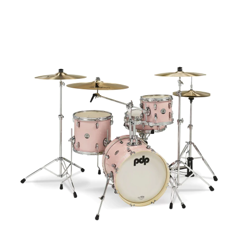 New Yorker Bateria 3 Cpos 10" 13" 16" 14" x 5.5" c/HW Cromo - Pale Rose Sparkle - comprar online