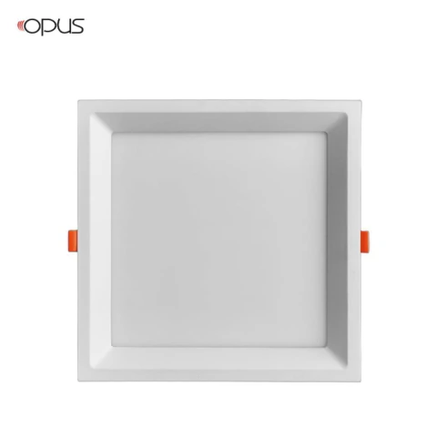 Painel Plafon Led Embutir 22,5x22,5 Quadrado Recuado Opus HM80198