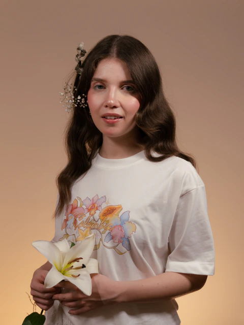 Camiseta Ilustrada Flores de Colombia
