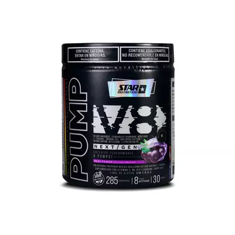 Pre Entreno Pump V8 Star Nutrition Pote 285 G  - comprar online