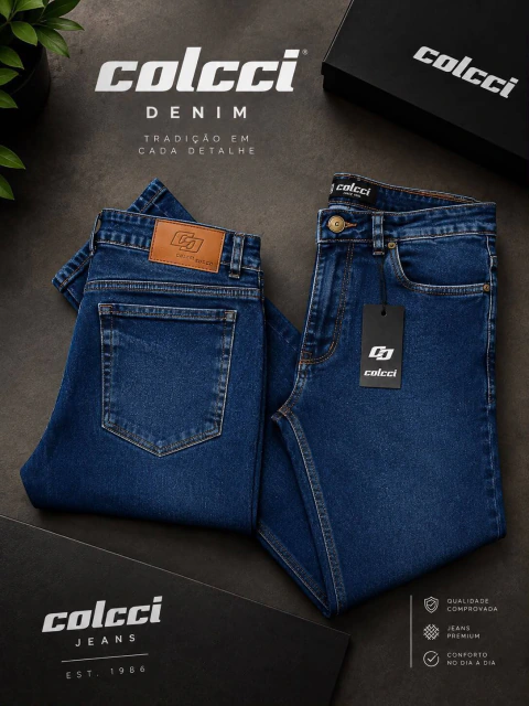 Calça Jeans Linha Premiun COLCI 98% Algodão 2% Elastano