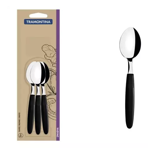 Set 6 Cucharitas Ipanema Tramontina Negro