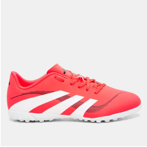 Chuteira Adidas Society Predator 25.5 T Laranja Infantil