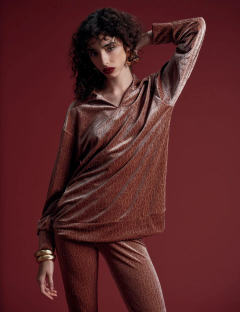 Blusa Liatris Marrom