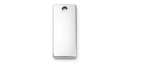 Pingente Retangular Aço Inox Hipoalergênico - comprar online