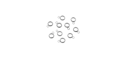 Conector Redondo em Aço Inox Pandora- Hipoalergênico