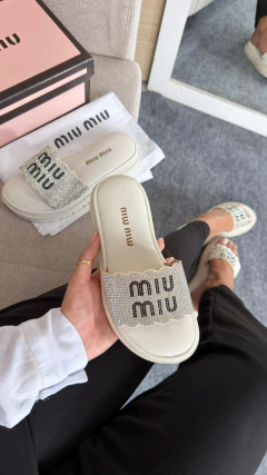 Papete Miu Miu Strass - Uzze shoes