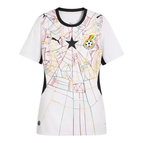 Camisa Seleção Gana I 26/27 - Torcedor Puma Feminina - Branca