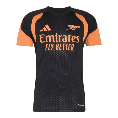 Camisa Arsenal Treino 26/27 - Torcedor Adidas Masculina - Preta e laranja