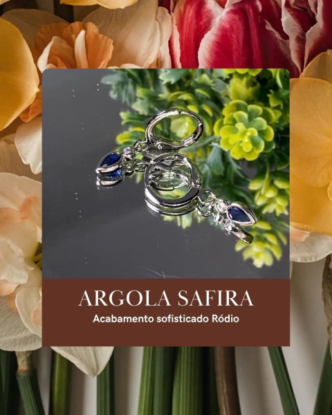 Argola Safira - comprar online