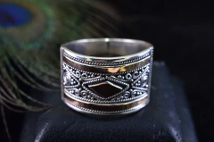 Imagem do Anel em prata 925 com ouro 14k