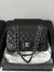 Bolsa Chanel Classic Double Flap Black Prata