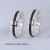 Argollas de Matrimonio Línea de Piedra 5 mm – Plata 950 - Veinte Dedos
