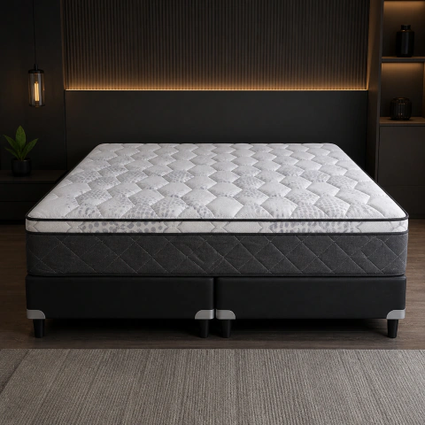 Conjunto Sonno Greta Super King 200×200 + base