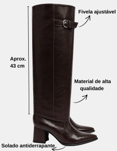 Bota de Salto com Capa Longa Lelith 009-59 - loja online