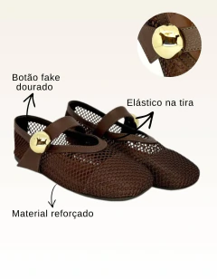 Sapatilha De Tela Vazada Detalhe Tira Le-Lith 731-01 na internet