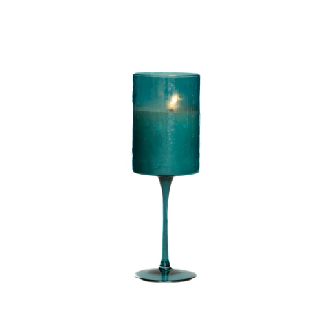 Vela Aromática Taça Verde Água 230g Terra Molhada