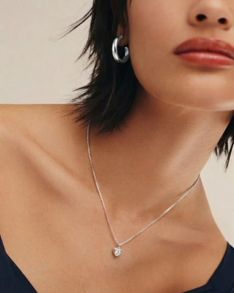 Collar Corazón de Cristal