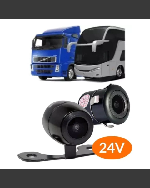 Câmera De Ré 24 Volts Ônibus Caminhão Roadstar