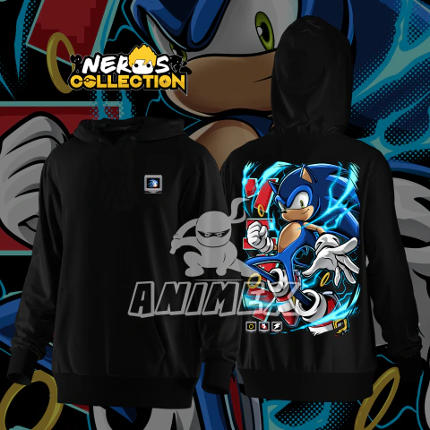 MOLETOM SONIC NEROSCOLLECTION
