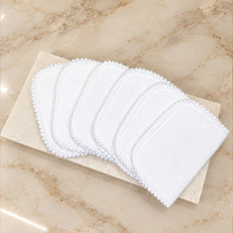 Mini Toalhas para Mãos 13 x18 cm - Lisa - 6 unidades - Casa Fernandes