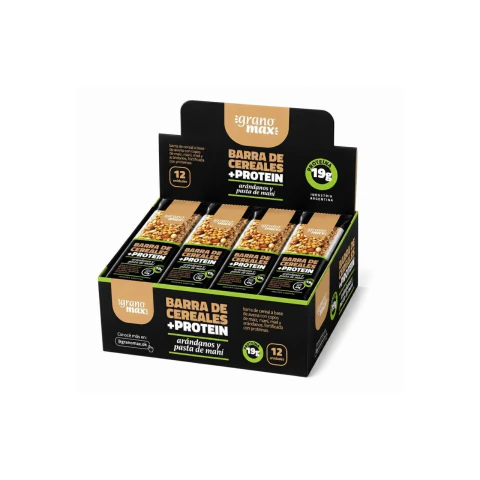 12 Barras PROTEIN+ Arándanos y Pasta de Maní x 40grs