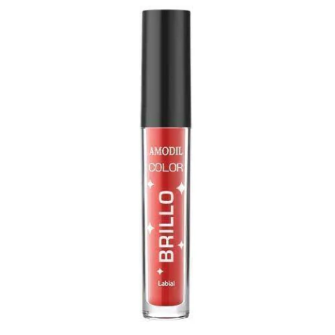 Brillo labial hidratante tono Peach rojo con vitamina E - Amodil Color
