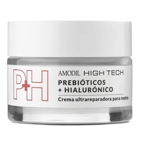 Crema facial ultrareparadora con prebióticos + hialurónico - High Tech P+H