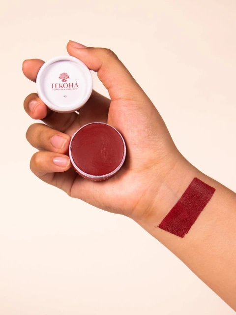 Balm Multifuncional Vegano 3 em 1 Vermelho Tekohá - 5g