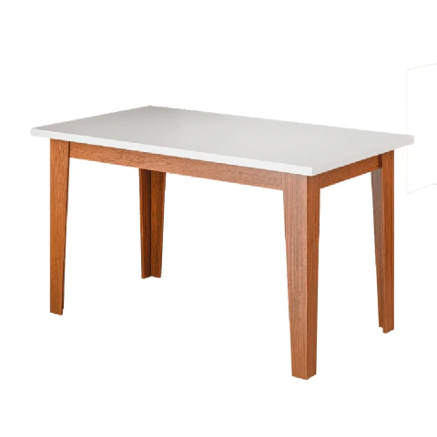 Mesa para Sala de Jantar 1,60m Miami Madeirado/Off White Dobuê