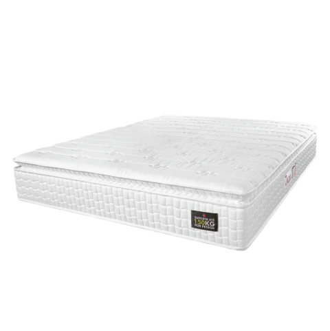 Colchão Casal Espuma D45 Lazio Pillow Top 138x188x29cm Branco Hellen - Suporta até 150kg por Pessoa
