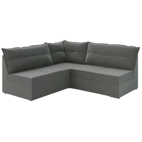 Sofá de Canto 5 Lugares Renaut Suede Cinza Mamflex