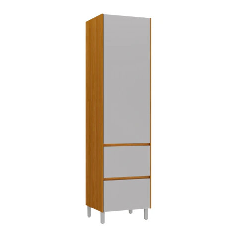 Armário de Cozinha Paneleiro 2 Portas 1 Gaveta 100% Mdf Lais Itatiaia