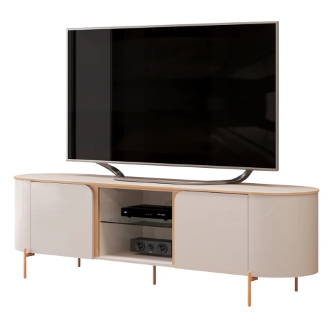 Rack Bancada Para TV Até 65 Polegadas 1,80m 2 Portas Adem