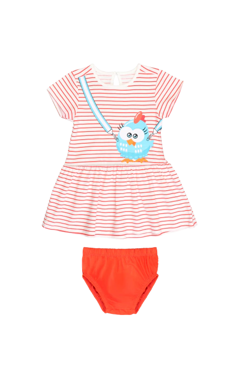 Vestido Menina Tinkbink Estampado Bebê