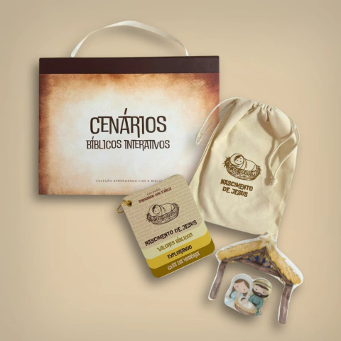 Cenários Bíblicos + História Bíblica Interativa - Nascimento de Jesus - comprar online