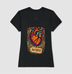 Camiseta Medicina Legal "Autopsy" | A Arte da Patologia Forense - Pulsão | Moda Intelectual
