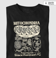Camiseta Algodão Peruano "Mitochondria: Powering Life" | A Usina de Força da Vida - comprar online