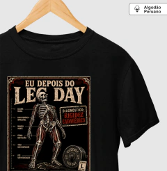 Camiseta Algodão Peruano "Diagnóstico: Rigidez Cadavérica" | O Verdadeiro Pós Leg Day - comprar online