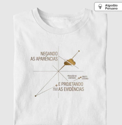 Camiseta Algodão Peruano Psicanálise Anna Freud - Mecanismos de Defesa (Negação e Projeção) | Diagrama Minimalista - comprar online