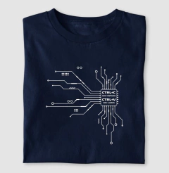 Camiseta Perícia Digital "CTRL+C nos Vestígios" | O Microchip do Laudo - comprar online