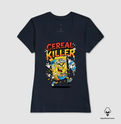 Camiseta Algodão Peruano Cereal Killer: Trocadilho de Cereal - Pop Art HQ - loja online
