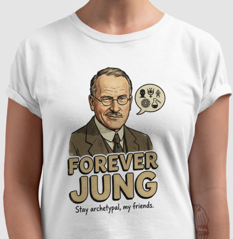 Camiseta Psicanalítica Carl Jung - Forever Jung (Archetypal) | Pop Art Vintage - comprar online