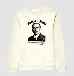Suéter Moletom Psicanalítica Carl Jung - Forever Jung (Complexes) | Retrô Noir - comprar online