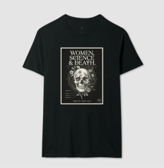 Camiseta Gótica Científica "Women, Science & Death" | Memento Mori na internet