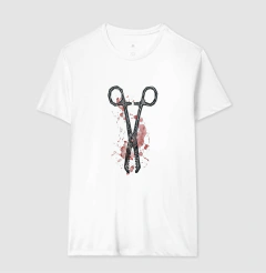 Camiseta Medicina Legal "Pinça de Kocher" | A Ferramenta do IML - Pulsão | Moda Intelectual