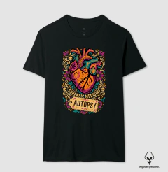 Camiseta Algodão Peruano Medicina Legal "Autopsy" | A Arte da Patologia Forense - loja online