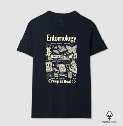 Camiseta Algodão Peruano "Entomology: Creep It Real" | A Ciência dos Insetos - Pulsão | Moda Intelectual